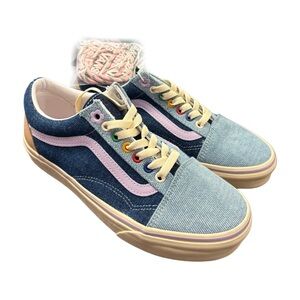 Vans X Em on Holiday Old Skool Denim Blue Sneakers Limited edition size 7.5M/9W